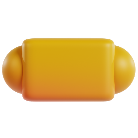 Forma básica amarilla  3D Icon