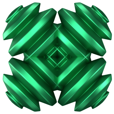 Forma abstracta circular  3D Icon