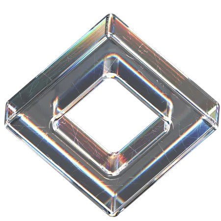 Forma cuadrada  3D Icon