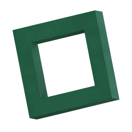 Forma cuadrada  3D Icon