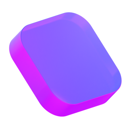 Forma cuadrada  3D Icon