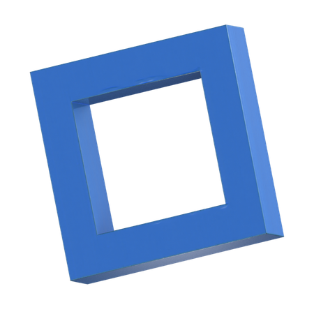 Forma cuadrada  3D Icon