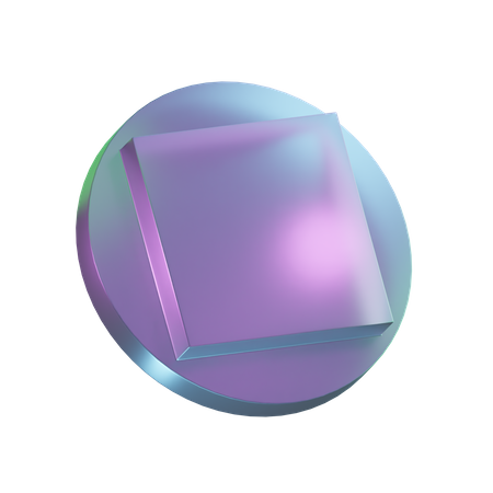 Forma cuadrada  3D Icon