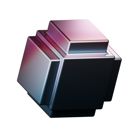 Forma de cubo  3D Icon