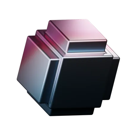 Forma de cubo  3D Icon