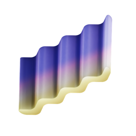 Forma curva  3D Icon