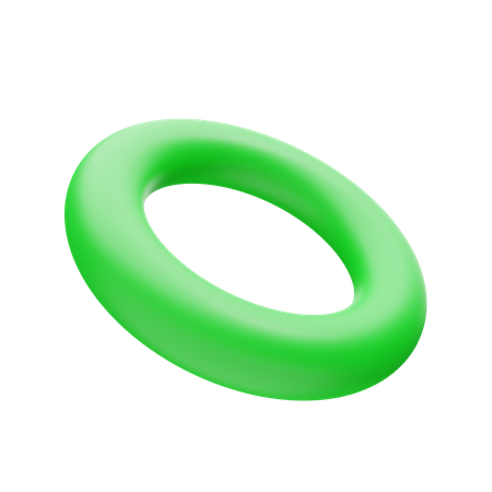 Forma de anillo  3D Illustration