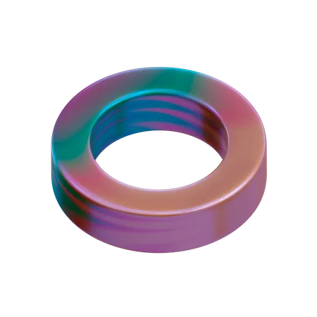 Forma de anillo  3D Illustration