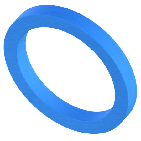 Forma de anillo circular  3D Icon