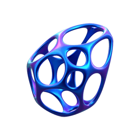 Forma de anillo de bola  3D Icon
