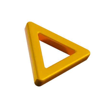Forma de anillo triangular  3D Illustration
