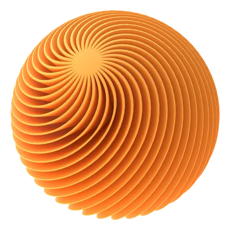 Forma de bola  3D Icon