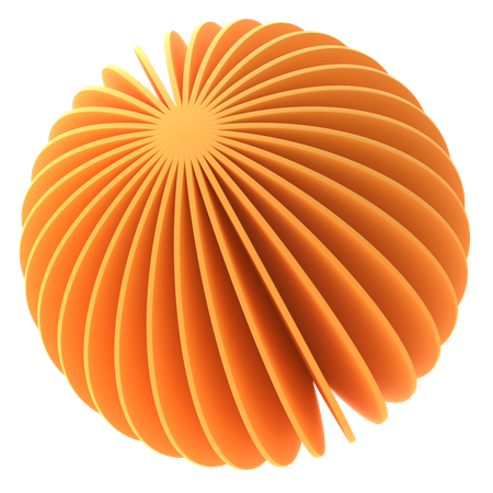 Forma de bola en espiral  3D Icon