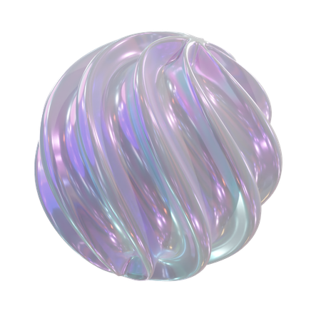 Forma de bola en espiral  3D Icon