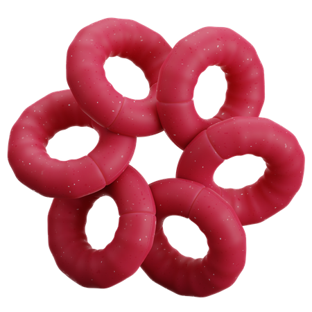 Forma de cadena de donut  3D Icon