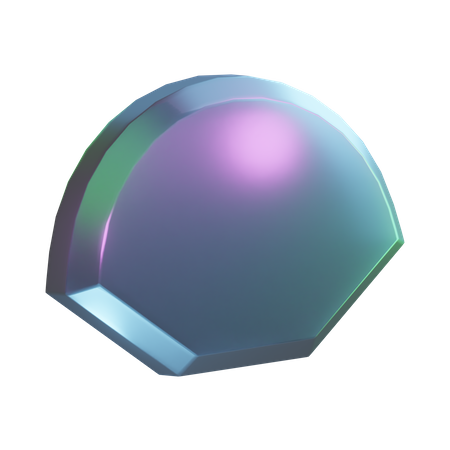 Forma de concha  3D Icon