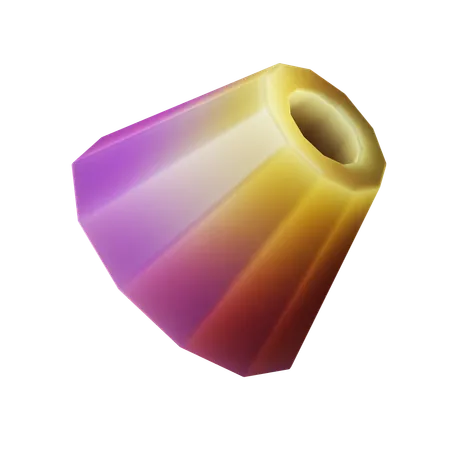 Forma de corte de cono  3D Icon