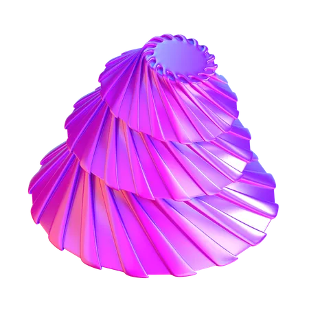 Forma de cono abstracto  3D Icon