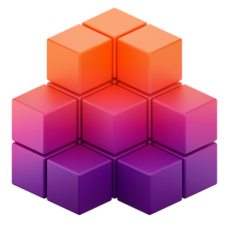 Forma de cubo  3D Icon