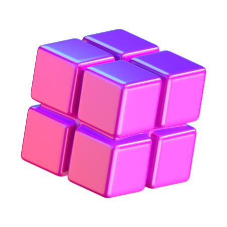 Forma de cubo abstracto  3D Icon