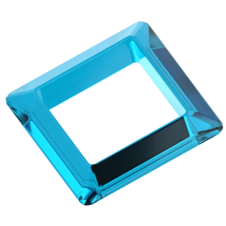 Forma de cubo hueco  3D Icon