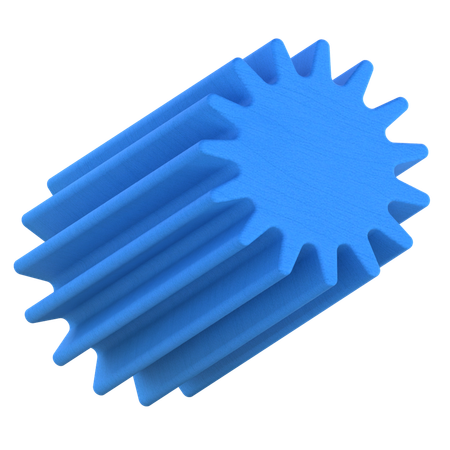Forma de engranaje  3D Icon