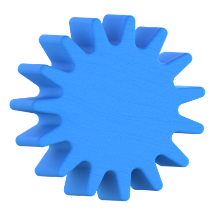 Forma de engranaje  3D Icon