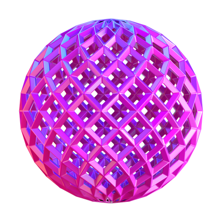 Forma de esfera abstracta  3D Icon