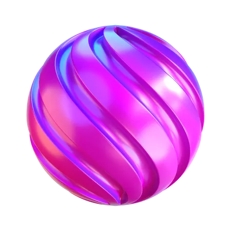 Forma de esfera abstracta  3D Icon