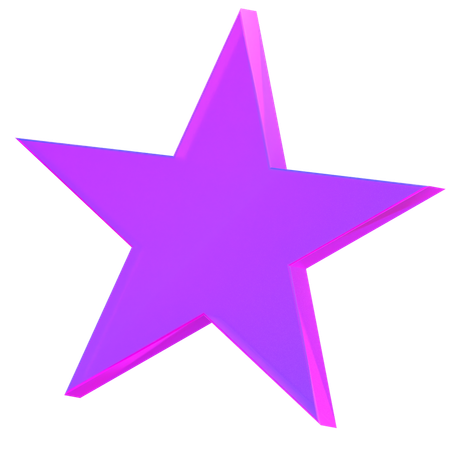 Forma de estrella  3D Icon