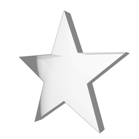 Forma de estrella  3D Illustration
