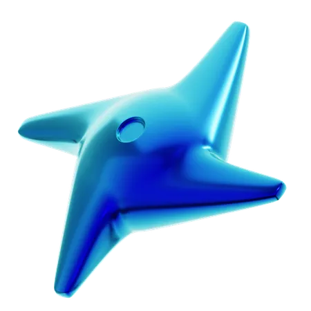 Forma de estrella abstracta  3D Icon