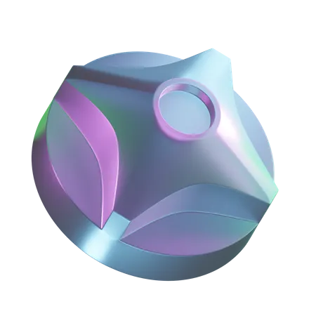 Forma de estrella gruesa  3D Icon