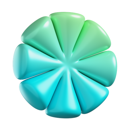 Forma de flor  3D Icon