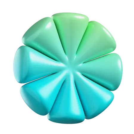 Forma de flor  3D Icon