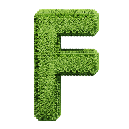 Forma de hierba F  3D Icon