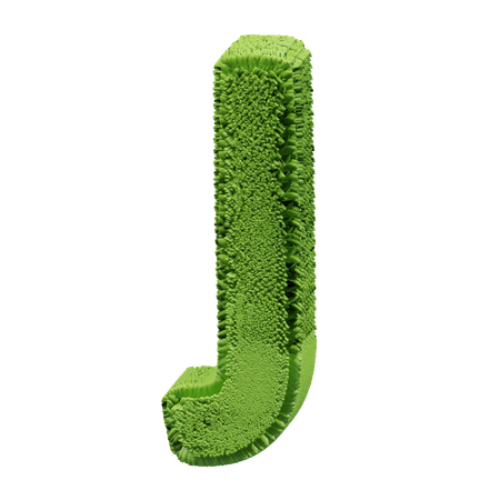 Forma de hierba J  3D Icon