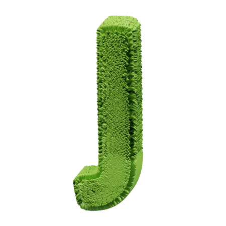 Forma de hierba J  3D Icon