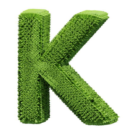 Forma de hierba K  3D Icon