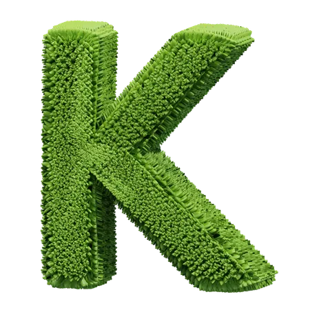 Forma de hierba K  3D Icon