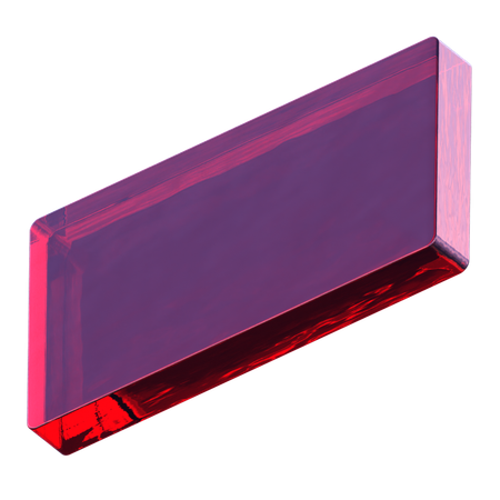 Forma rectangular  3D Icon