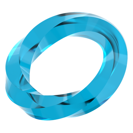 Forma de toro torcido  3D Icon