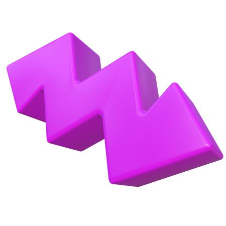 Forma de trueno  3D Icon