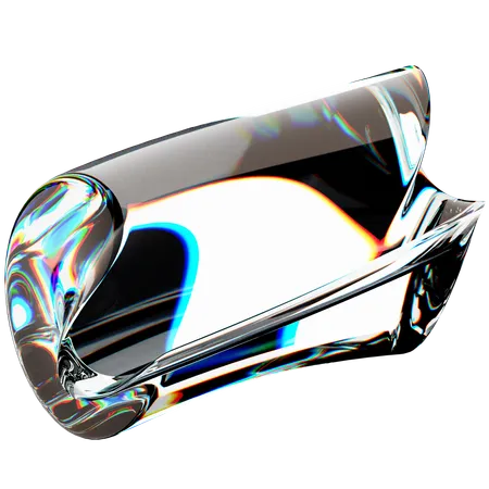 Forma de vidrio  3D Icon