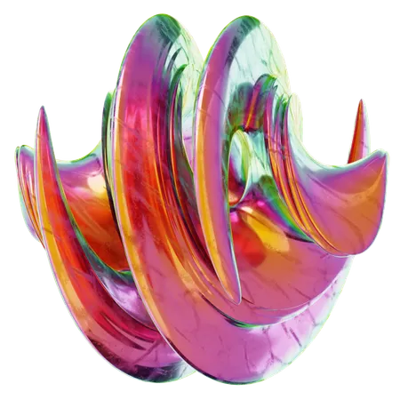 Forma de espiral  3D Icon