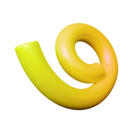 Forma de espiral  3D Icon