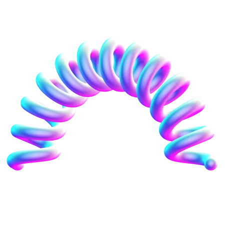 Forma de espiral  3D Icon