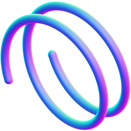 Forma de espiral  3D Icon