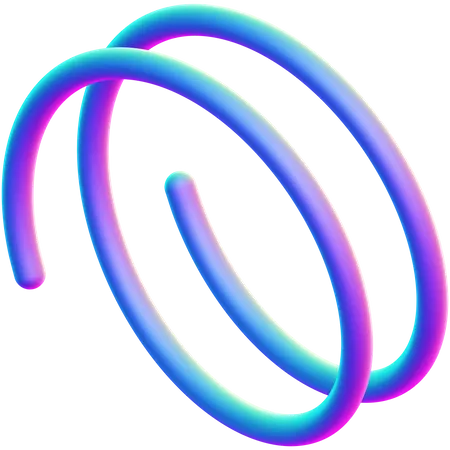 Forma de espiral  3D Icon