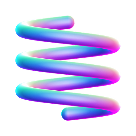 Forma de espiral  3D Icon